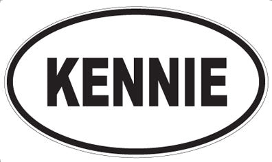 KENNIE - Oval Magnet