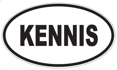 KENNIS - Oval Magnet