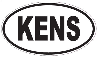 KENS - Oval Sticker