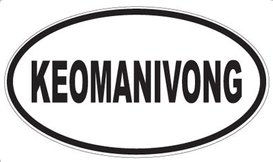KEOMANIVONG - Oval Magnet