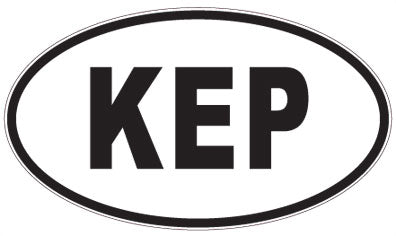 KEP - 3 Letter Initials Oval Magnet