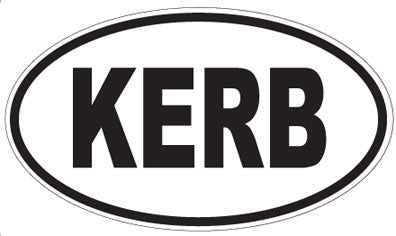 KERB - Oval Sticker