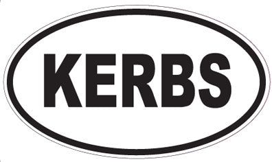 KERBS - Oval Sticker