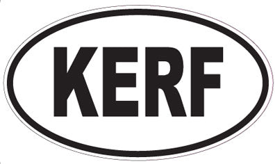 KERF - Oval Sticker