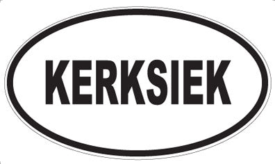 KERKSIEK - Oval Magnet