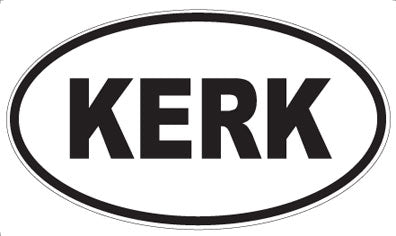 KERK - Oval Magnet