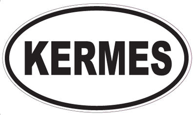 KERMES - Oval Sticker