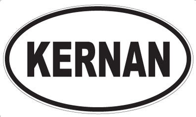 KERNAN - Oval Magnet