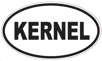 KERNEL - Oval Sticker