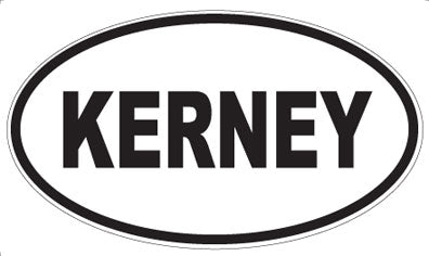 KERNEY - Oval Magnet