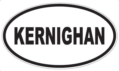 KERNIGHAN - Oval Magnet