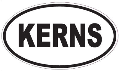 KERNS - Oval Sticker
