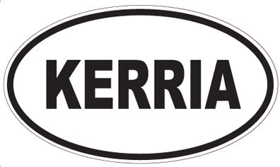 KERRIA - Oval Sticker