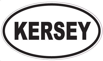 KERSEY - Oval Sticker