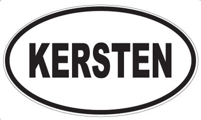 KERSTEN - Oval Magnet
