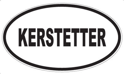 KERSTETTER - Oval Magnet