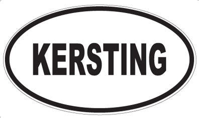 KERSTING - Oval Magnet