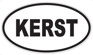 KERST - Oval Magnet