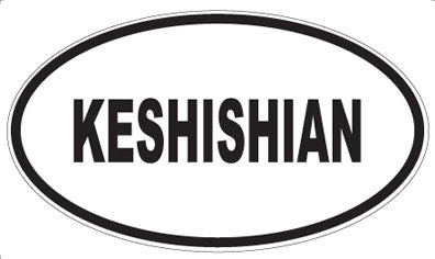 KESHISHIAN - Oval Magnet