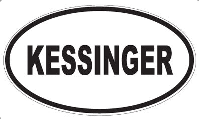 KESSINGER - Oval Magnet