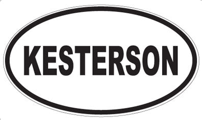 KESTERSON - Oval Magnet