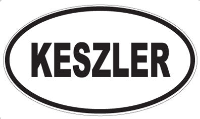 KESZLER - Oval Magnet