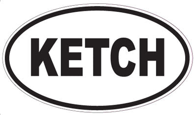 KETCH - Oval Sticker