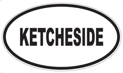 KETCHESIDE - Oval Magnet