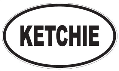 KETCHIE - Oval Magnet