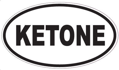 KETONE - Oval Sticker
