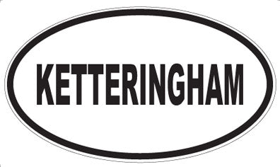 KETTERINGHAM - Oval Magnet
