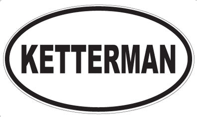 KETTERMAN - Oval Magnet