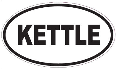 KETTLE - Oval Sticker