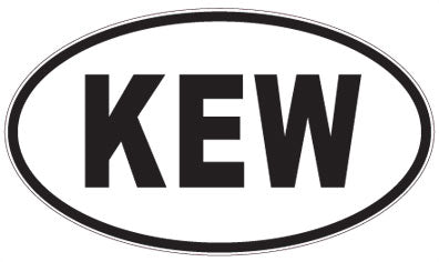 KEW - 3 Letter Initials Oval Magnet