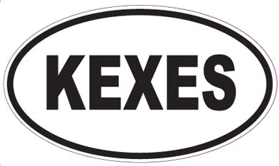 KEXES - Oval Sticker