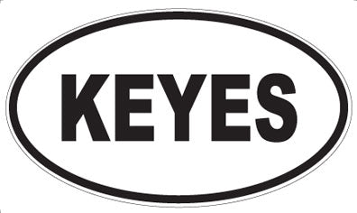 KEYES - Oval Magnet