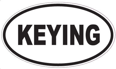 KEYING - Oval Sticker