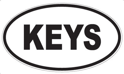 KEYS - Oval Magnet