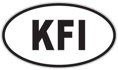KFI - 3 Letter Initials Oval Magnet