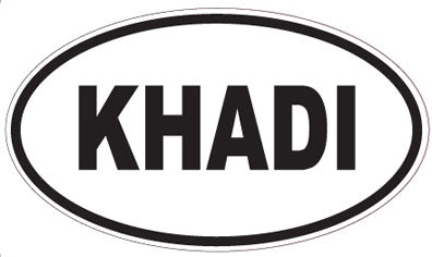KHADI - Oval Sticker