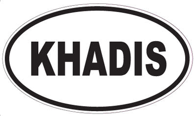 KHADIS - Oval Sticker