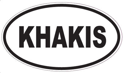 KHAKIS - Oval Sticker
