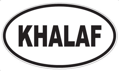KHALAF - Oval Magnet