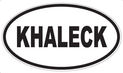 KHALECK - Oval Magnet