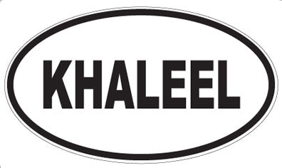 KHALEEL - Oval Magnet