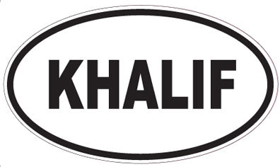 KHALIF - Oval Sticker