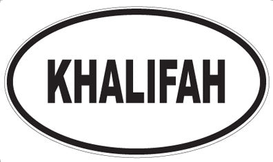 KHALIFAH - Oval Magnet