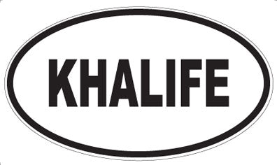 KHALIFE - Oval Magnet