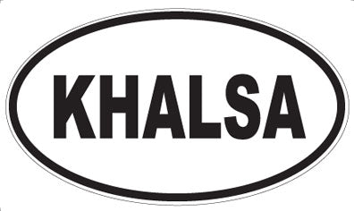 KHALSA - Oval Magnet
