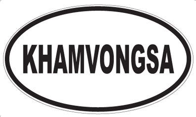 KHAMVONGSA - Oval Magnet